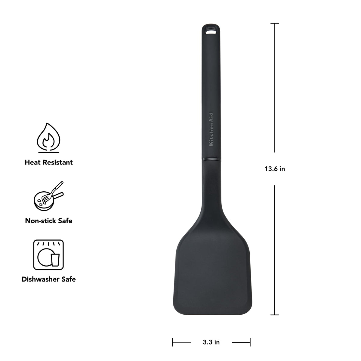 KitchenAid Black / 13.6-Inch / 1 Spatulas