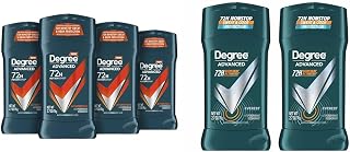 Degree Men Antiperspirant Deodorant Adventure Freshness 2.7 Oz (Pack of 4) and Advanced Everest Antiperspirant Deodorant 2 Count 72-Hour Sweat and Odor Protection