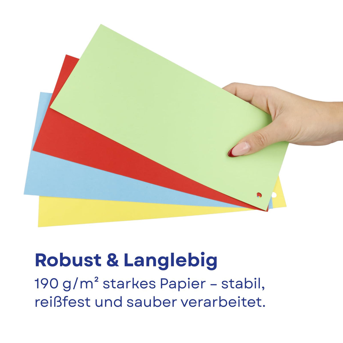 Divider Strips by Westcott – Paper, Intensive Colours Mix, Pack of 30, Model E-733320 00