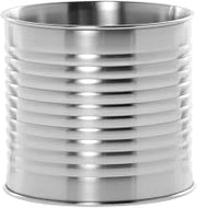 HUBERT Double-Walled Satin Stainless Steel Display Can - 6" Dia x 6 1/2" H