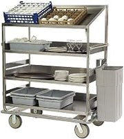 B591 4-Shelf 51 x 30 x 69" Breakdown Dish Cart