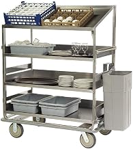 B591 4-Shelf 51 x 30 x 69" Breakdown Dish Cart
