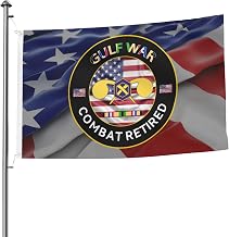 US Chemical Corps Gulf Combat Retired Premium 5x8ft Double-Sided Flags with 2 Brass Grommets - All Weathe