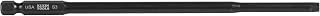 KLEIN TOOLS SQ362#3 Square Power Drivers, 6" Bit