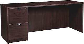 Lorell Prominence 2.0 Espresso Laminate Left-Pedestal Credenza