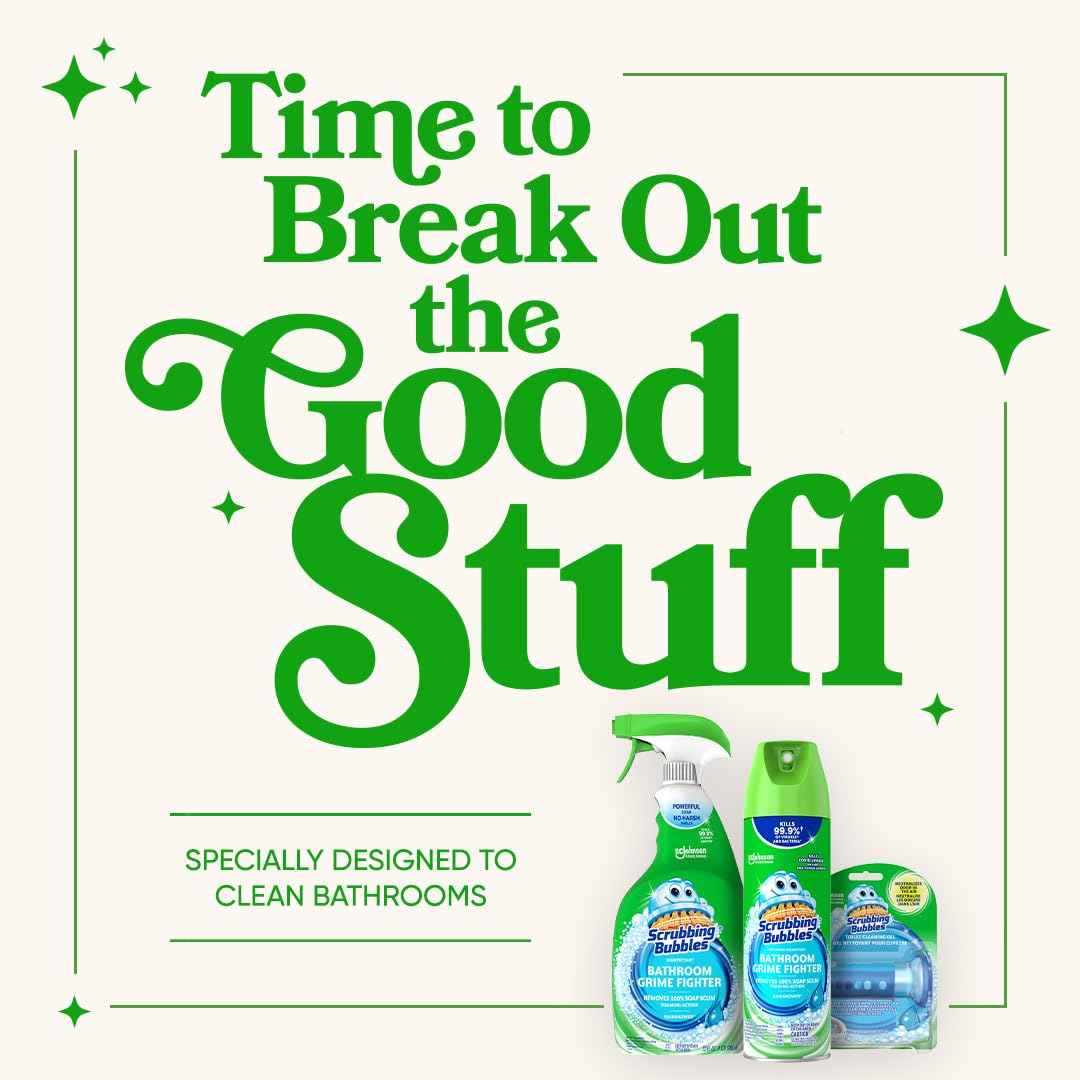 Scrubbing Bubbles 32 Fl Oz (Pack of 1) / Rainshower / Rainshower Grime Figher Aerosol Multipurpose Bathroom Cleaners