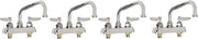 TS Brass B-1110 Workboard Faucet, Chrome (Pack of 4)