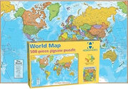 World Map International 500 Piece Learning Materials Puzzles Rwphmp01 Round World Products