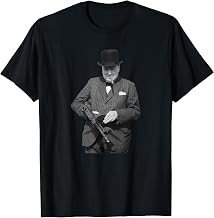 Sir Winston Churchill Tommy Gun Patriot T-Shirt