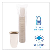 UP 16 oz Paper Hot Cups by Boardwalk – 16 Ounces, Paper, White