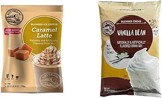 Big Train Blended Ice Coffee Caramel Latte 3 Lb 8 Oz (1 Count), Powdered Instant Coffee Drink Mix, M