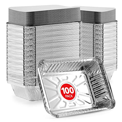 Stock Your Home 2 lb / 100 Pack / Silver Disposable Cookware