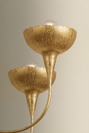 Innsbruck 8-Light Chandelier | Natural & Vogue Style | Vintage Gold Leaf Finish | Made of Steel | Damp-Rated for Bathroom Use | Adjustable Hang Height 41-102" | -VGL by Corbett