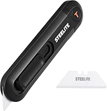 Steelite Box Cutter Ceramic Auto-retract Cutter Safe Unboxing Kinves Extra Ceramic Blade Unpacking Auto Retractable Cutter Manual Button