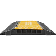 5-Channel Industrial Cable Protector by Global Industrial – Rubber, Yellow, Model TSH20133