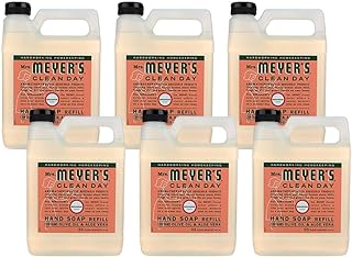 Mrs. MEYER'S CLEAN DAY Geranium Scent Hand Soap Refill, 33 Fl Oz. (Pack of 6)