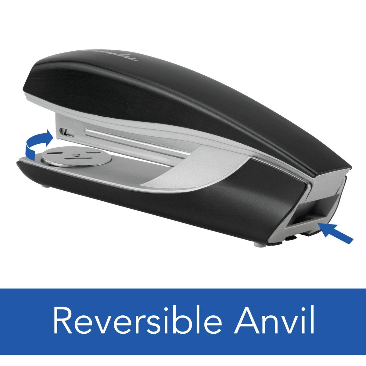 Stapler, NeXXt Series Style, Desktop Stapler, 40 Sheet Capacity, Black () by Swingline – Plastic, Black, Model 55657094