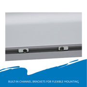 Iceberg Aluminum / 96"W x 46"H / Industrial Dry Erase Boards