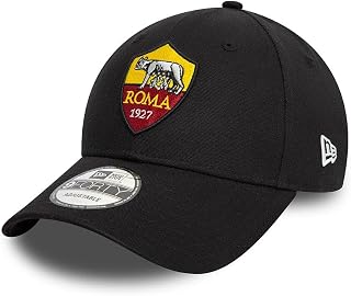 AS Roma - New Era 9FORTY Club Crest Adjustable Hat Dark red, Dark Red, One Size