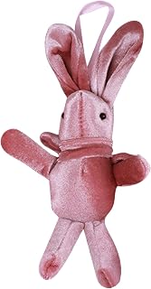 Ball Garland Glass Plush Rabbit Gift Rabbit Doll Decoration Pendant Easter Decoration Hangs Mini Valentine Gnomes (Pink, One Size)