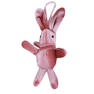Ball Garland Glass Plush Rabbit Gift Rabbit Doll Decoration Pendant Easter Decoration Hangs Mini Valentine Gnomes (Pink by Cakina – Glass