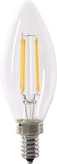 Feit Electric Candelabra BPCTC60927CAFIL2RP/6 60W EQ DM LED Light Bulb, 2 Bulbs