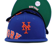 New York Mets Light Royal Blue Side Split 59Fifty Fitted Baseball Hat (US by New Era – 7 3/4, Polyester, Light Royal Blue, Model New Era 59fifty Fitted Baseball Hat