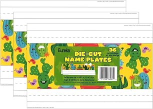 Eureka A Sharp Bunch Tented Nameplates, 9.625-inch x 6.5-inch, 36 Per Pack, 3 Packs (EU-843764-3)