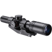 1-8x24 Rifle Scope with Red and Green Illuminated .223 BDC Reticle by Barska – One Size, Metal, Black, Model AC13326