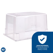 Storplus Food Storage Container with Stackable Design for Catering by Carlisle FoodService Products – 21.5 Gallon Container, 21.5 gallons, Plastic, CLEAR, Model 1062407
