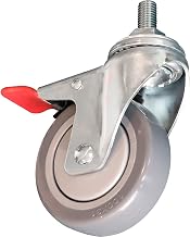 Global Industrial Replacement Pair of 4" Polyurethane Brake Casters for 412559