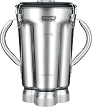 Waring Commercial CAC72 Stainless Steel 2-Handle Container with Blade Assembly and Lid, 1-Gallon,Silver