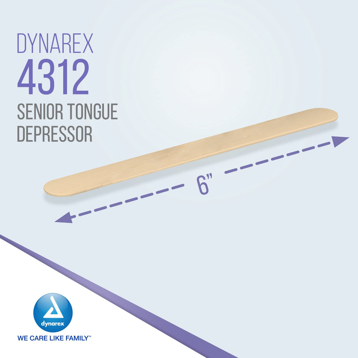 Tongue Depressors Wood by Dynarex – 1 Count (Pack of 500), wood, Wood Brown, Pack of 500, Model 4312