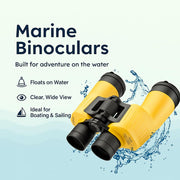 Floatmaster 7x50 Waterproof Floating Marine for Boating by Barska – 7x50mm, Premium Optics, Yellow, Model AB12738