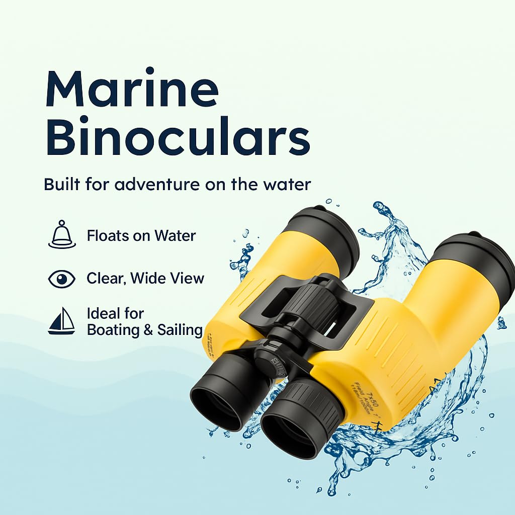 Barska 7x50 / 7x50mm / Yellow Binoculars