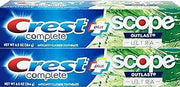 Crest Complete Whitening Plus Scope Outlast Ultra Toothpaste 6.5 oz (184g) - Pack of 2