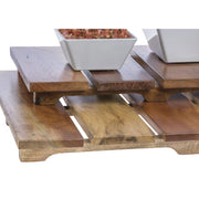 Wood Pallet Display Riser Rectangular - 24" L x 15" W x 2 1/2" H by HUBERT – Wood, Natural, Model 57222