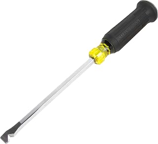 KLEIN TOOLS 60012DD 5/16-Inch Duct Slitter Demolition Driver, 6-Inch Blade, HVAC, Construction Demo Screwdriver, Cushion-Grip Handle, Oversized Strike Cap, Square Shank with Wrench Assist