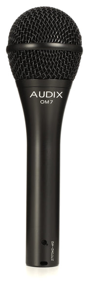 Hypercardioid Handheld Dynamic Vocal Microphone for Stage Singers - Black by AUDIX – 6.00 x 9.00 x 12.00 inches, Zinc, Black, Model OM7