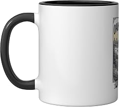 Vintage Oak Street Beach Chicago Design Ceramic Mug, Black/White, 11oz