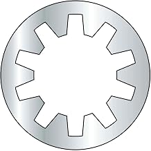 240030 Tooth Lock Zinc-Plated Internal-Tooth Lock Washer for Number 6 Screw Size, Steel, 0.141" ID, 0.295" OD (Pack of 2500)