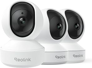 REOLINK E1 2-Pack & E1 Pro 3K Indoor WiFi Security Camera Bundle, Baby Monitor & Pet Camera System with Auto Tracking, Person/Pet/Cry Detection, Two-Way Talk, Night Vision, Dual-Band WiFi, Local Stora