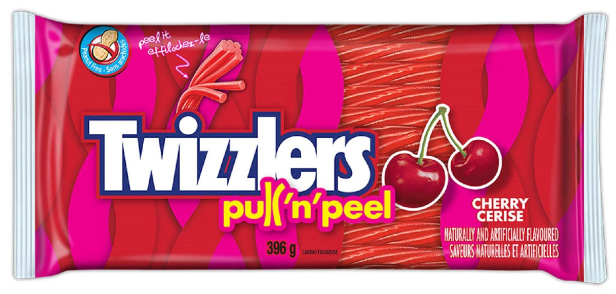 Cherry Pull N Peel Party Pack by Twizzlers – 13.96 Ounce (Pack of 1), Red