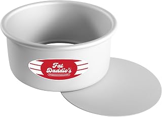 Fat Daddio's PCC-63 Round Cheesecake Pan, 6 x 3 Inch, Silver