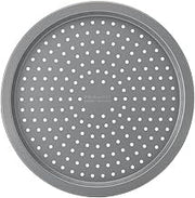KitchenAid Nonstick Aluminized Steel Pizza Crisper, Dishwasher Safe, Contour Silver, 15.5 Inch