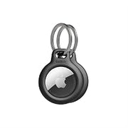 Belkin Apple AirTag Secure Holder with Key Ring - Durable Scratch Resistant Case With Open Face & Raised Edges - Protective AirTag Keychain Accessory For Keys, Pets, Luggage, Backpacks -2 Count Black | Protective AirTag case, open face design, raised edges, key ring, luggage tag, pet collar, backpack, travel accessory