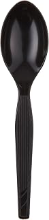 Dixie, TM53C7, Black, Individually Wrapped 5.88" Medium-Weight Polystyrene Teaspoon by GP PRO (Georgia-Pacific) (Case of 1,000)