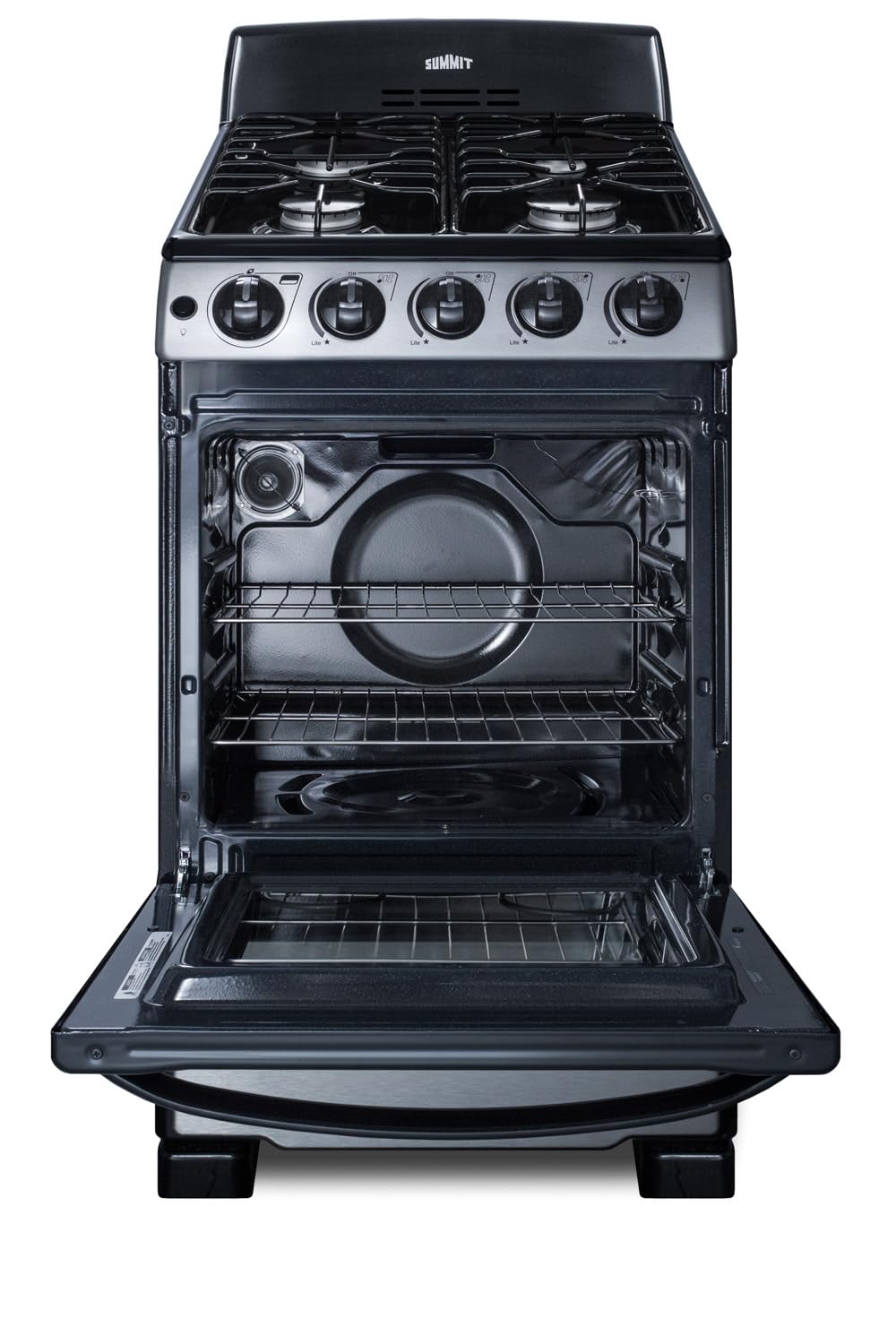 Summit Appliance Black / 2.3 cubic_feet / 1 Freestanding Ranges