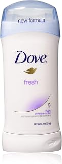 Dove Anti-Perspirant Deodorant Invisible Solid Fresh 2.60 oz (Pack of 12)