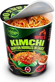 bibigo Ramyun Ramen Noodles, Spicy Kimchi, 3.45 Ounce (Pack of 1)